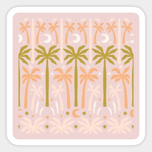 Boho Chic Palm Tree Pattern Sticker